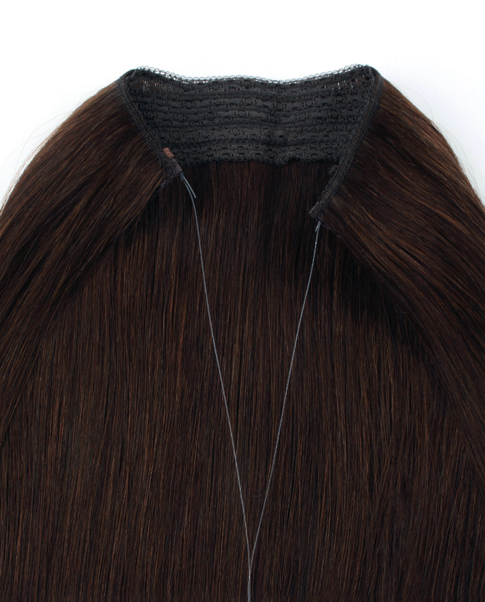 22 inch Medium Dark Brown Halo Hair Extensions