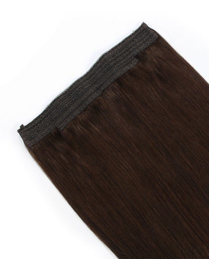 22 inch Medium Dark Brown Halo Hair Extensions