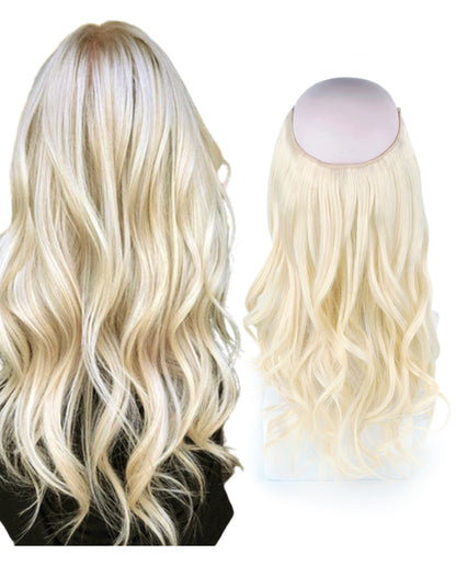 16 inch Ash Blonde Halo Hair Extensions