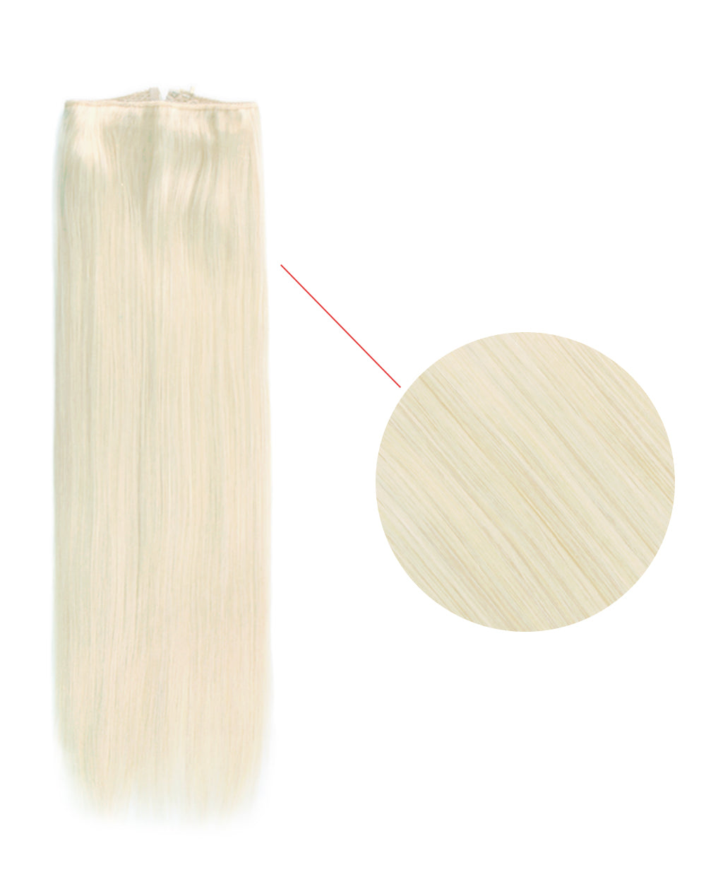16 inch Ash Blonde Halo Hair Extensions