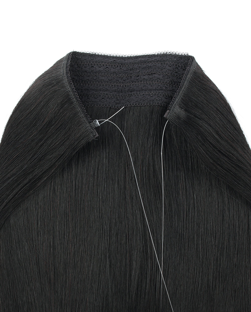 22 inch Jet Black Halo Hair Extensions
