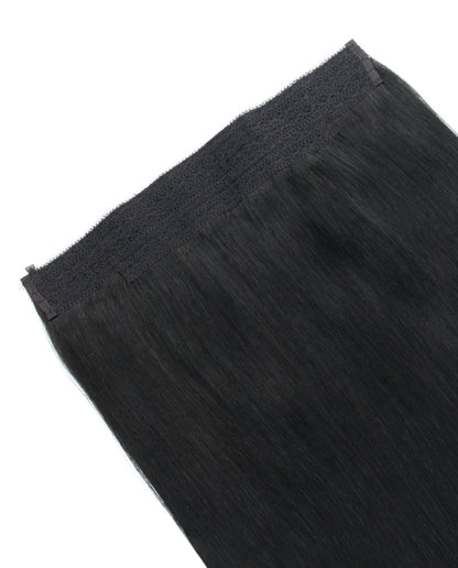 22 inch Jet Black Halo Hair Extensions