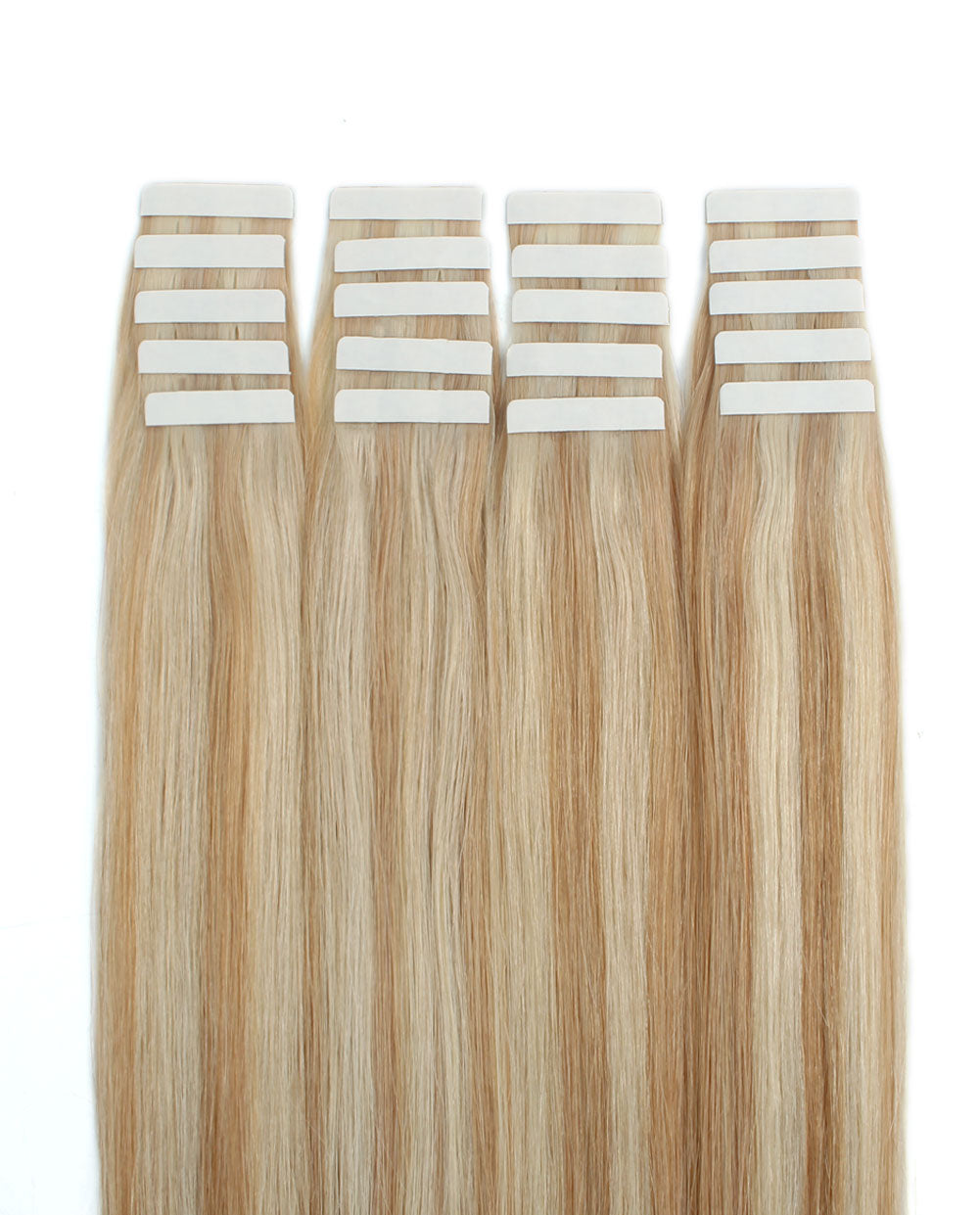 14 inch Tape In Hair Extensions Rooted #12/60 Real 100% Human Remy Hair