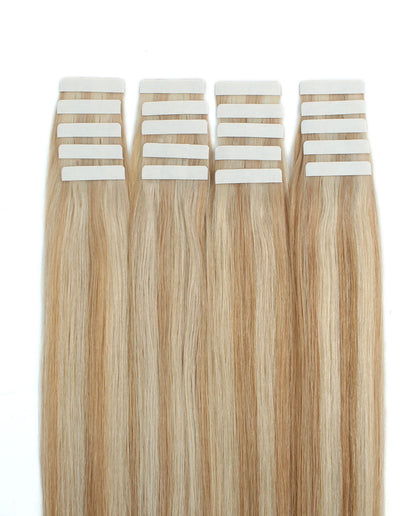 22 inch Tape In Hair Extensions Highlights 12/60# Real 100% Human Remy Hai