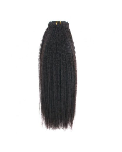 Kinky Straight Clip In Hair Extensions