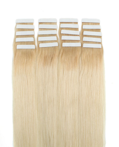 22 inch Tape In Hair Extensions Rooted 12/60# Real 100% Human Remy Hair
