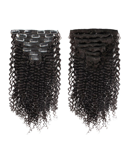 18 inch Hair Extensions Jerry Curly Clip in Hair