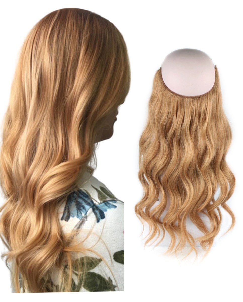Sassina Halo Hair Extensions Human Hair #27 Strawberry Blonde 100g-120g
