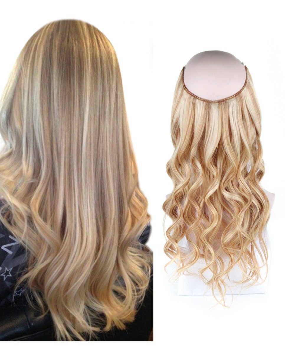 Highlights Halo Hair Extensions One Piece Wire Human Hair Extensions