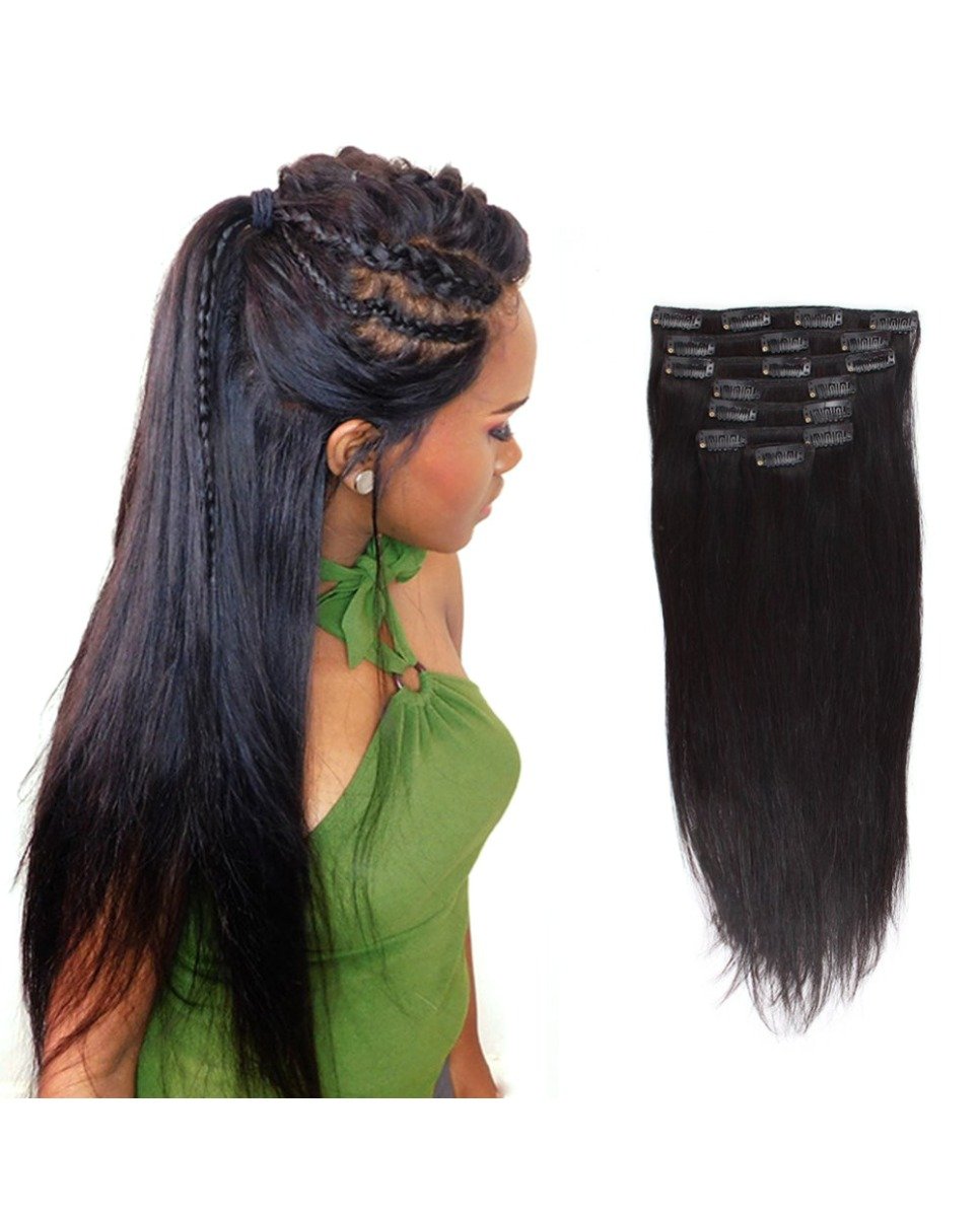 Silky Straight Clip In Hair Extensions